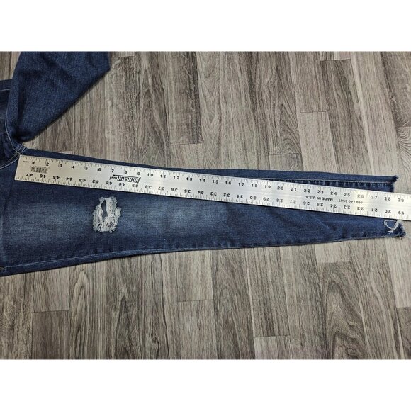 Articles of Society Jeans Womens 28 Distressed Prairie Raw Hem Stretch Denim - Picture 13 of 15